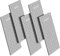 5PCS Diamond Sharpening Stones: Honeycomb Sharpening Plate Single Side Diamond Whetstone with Non-Slip Pad for Knives Scissors Chisels - 200/400/600/1000/2000 Grit