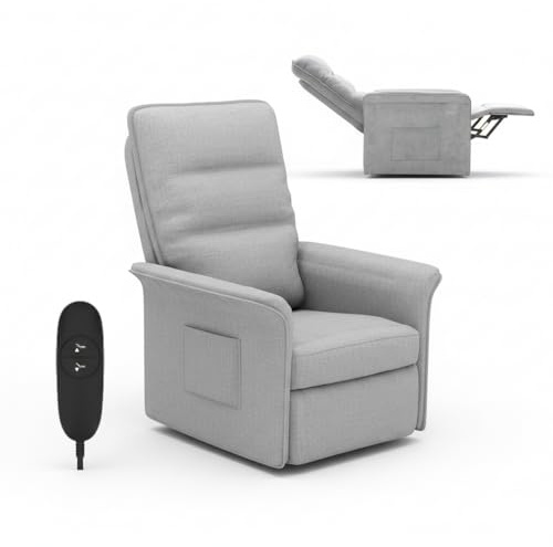 FLEXISPOT Poltrona da Relax Elettrica(82 x 77 x 104 cm) con schienale regolabile, reclinabile da 105 ° a 155 °, poltrona reclinabile, divano relax ergonomico, poltrona per camera da letto e soggiorno