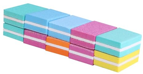 Lima per Unghie in Spugna Eva 10 Pezzi, Blocco Piccolo per Manicure