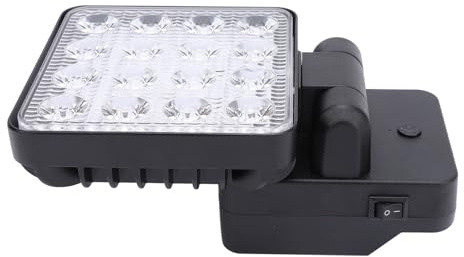 Haofy Luz de Trabajo LED Portátil 1200-1500LM 3 Engranajes Salida USB TIPO C Luz de Inundación Inalámbrica para Batería PARKSIDE X20V de 20 V, Adecuada para Mantenimiento de Vehículos
