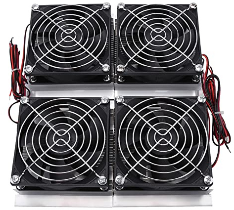 Jiawu 240W Halvledarkylplatta, Termoelektrisk Peltier Cooler Cold Plate-kylsystem, Halvledarkylplatta med 235x200 Mm Aluminiumplatta, för Test Av små Utrymmen