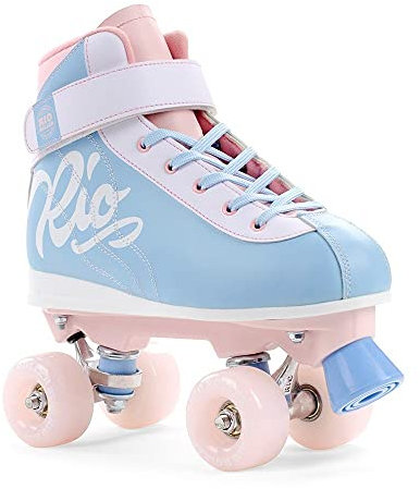 Rio Roller Milkshake Rollers Mixte Adulte, Mixte, RIO130_39.5_Rosa (Cotton Candy), Rose (Bonbon en Coton), 39.5