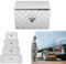 LARS360 Alu Werkzeugkasten Unterbaubox 61x36x40,5 cm, Truckbox Staubox aus Aluminium, Robust Wasserdicht mit Schloss und Schlüsseln für LKW und Anhänger