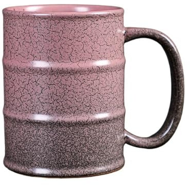 WUJIHE Taza de café de cerámica de gran capacidad de 600 ml, taza de café con leche para el hogar, café expreso, taza de café de gres, taza de agua (azul)