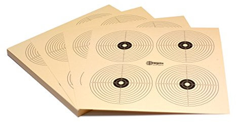 Zielscheiben *Target X4R* / 26x26 cm/Schießscheibenkarton 200 g/m² Chamois (100 Stück)