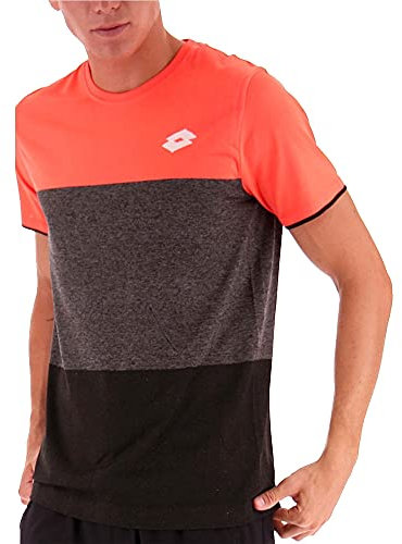 Lotto Herren, Tech SML T-Shirt Orange, Dunkelgrau, M Oberbekleidung, M