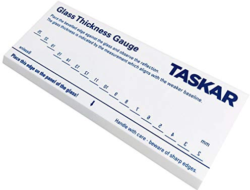 Taskar Outil de mesure d'épaisseur de verre de 2 mm à 25 mm, utilise la réflexion