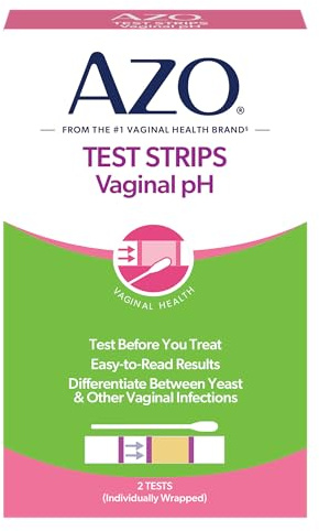 AZO Vaginal pH Test Kit, Clinically-Tested Vaginal Infection Test Kit, FSA/HSA Eligible, Fast & Accurate Results, from The #1 Most Trusted Urinary Health Brand, 2 Self-Tests