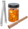GEFU Fermentierset NATIVO 4-tlg., inkl. 1 Liter Fermentationsglas mit Beschwerungsgewicht, Stößel und Zange - Fermentierglas mit Deckel zum Einlegen