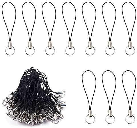 Gotetiso 100 Piezas Teléfono Móvil Lanyard Correa Anillo Teléfono Cordón Correa del Teléfono Celular Teléfono Celular Correas del Encanto Wrist Strap Cordón Llavero Móvil Colgantes Usb Bricolaje