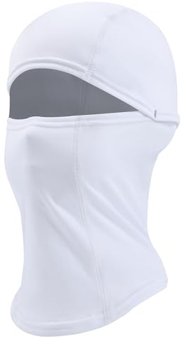 Beehow Kids Balaclava Winter Fleece Ski Mask for Boys Girls Cold Weather Outdoor Sports (White)