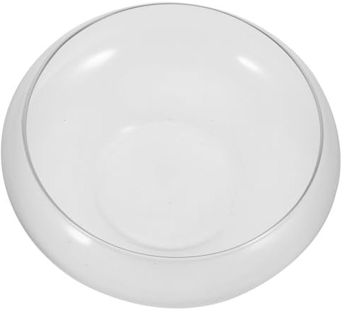 Toddmomy Large Clear Bubble Bowl, Glass Fish Bowl Vase Shallow Bowl Planter Round Terrarium Hydroponic Planter Water Lily Bowl Aquatic Plant Pot for Succulent Air Plant L