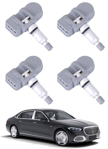 LICHENGTAI 4 sensores de presión de neumáticos compatible con Mercedes-Benz W176 W242 W246 W203 W204 W205 A209 RDKS Sensor Sistema de control de presión de neumáticos 0035400217, A0009054100