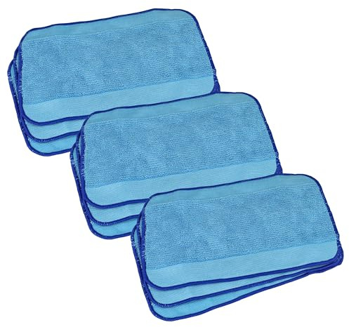 vhbw 9X Wischtuch kompatibel mit iRobot Braava 380, 390, 380T, 390T, 320t, 321, 320, 321T Wischroboter, Putzroboter - Nasswischtuch