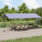 Festnight Standmarkise Freistehend Markise 6x3 m Gartenmarkise Klemmmarkise Sonnenschutz Garten Markise Terrassen Pergola Terassenüberdachung Weiß