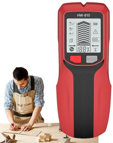 Wall Scanner - Wall Cable Detector | Electric Cable Finder | Stud Finder Wall Scanner | Live Wire & Metal Detector | Wall Sensor For AC Wires, Pipes, Beams, Joists, Wood & Metal Detection