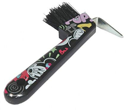 Raschietto per zoccoli Disney Minnie, con spazzola 9100, nero