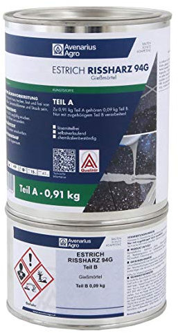 Avenarius Agro Estrich Rissharz Giesmörtel Hellgrau 1 kg