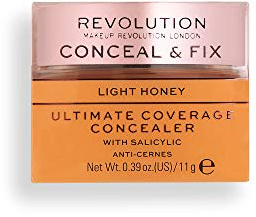 Makeup Revolution, Conceal & Fix, Ultimate Coverage, Concealer, Light Honey, 11g
