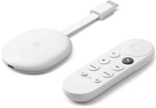 Google Chromecast (4K) Snow - Stream Movies, Shows, Live Content and Netflix up to 4K HDR to Your TV with Voice Prompts