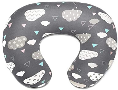 Surakey Deluxe Nursing Pillow for Breastfeeding & Bottle Feeding, Enhanced Posture Support, Removable Cover Soft Slipcover U-Shaped Baby Breast Washable Pillowcase for Newborn, Type 10