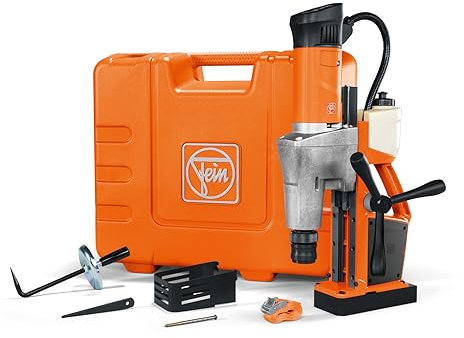 Fein Magnet Kernbohrmaschine KBM 50 UQW 2 Gang Kernbohrgerät, 1200 W, Werkzeugaufnahme MK 3, Rechts-/Linkslauf, Hub 145 mm 72732561000