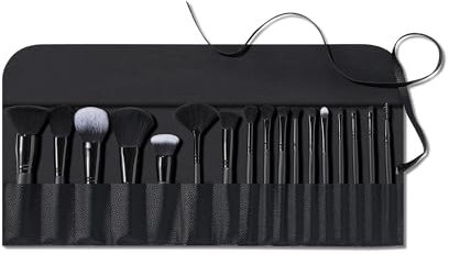 e.l.f. Ultimate Makeup Brush Set & Travel Roll, 17-Piece Brush Kit, Brushes For Eyeshadow, Foundation, Powder, Concealer & more, Vegan & Cruelty-free