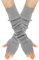 EQLEF Winter Arm Warmers, Armstulpen Gestrickt, Armstulpen Damen Winter Warm Armwärmer Handstulpen Damen Winter Stulpen Arm Lange Handschuhe Ohne Finger für Den Winter (Grau)