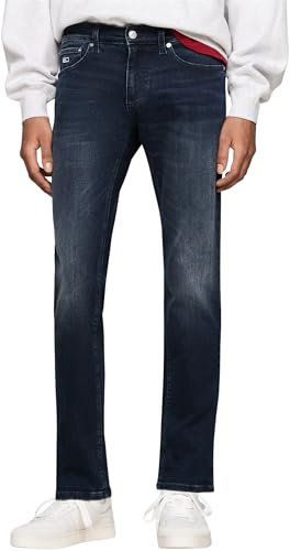 Tommy Jeans Jean Homme Scanton Slim Fit Stretch, Bleu (Denim Dark), 38W/34L