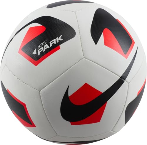 Nike FZ7551-100 NK PARK TEAM - 2.0 - FA24 Recreational soccer ball Unisex WHITE/BRIGHT CRIMSON/BLACK Size 3
