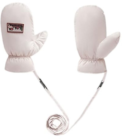 Duyeuau Winter-Sporthandschuhe für Kinder, Ski-Fäustlinge mit weichem Fleecefutter, isolierte Handschuhe, geeignet für Jungen und Jungen