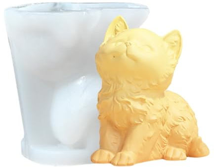 Stampi per candela per Animali - Stampo In Silicone 3d per Cani Gatti - Stampi In Gesso Riutilizzabili per Resina Epossidica, candela, Sapone,per Arredamento Da Tavolo Da Casa,Facile Da Sformare