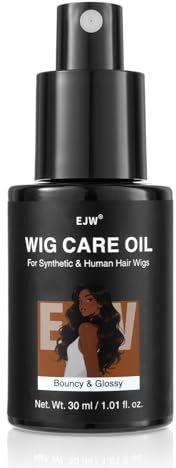 Spray de cuidado para pelucas – Spray de brillo profundo para pelucas sintéticas y de cabello humano – Con aceite de argán, aceite de jojoba y extracto de camelia, ligero y no graso, 30 ml