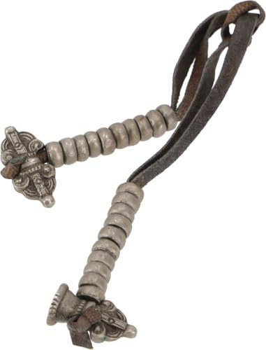GURU SHOP Dorje and Bell Dorje, cloche, compteur tibétain pour la chaîne de prière/mala, marron