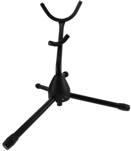 Alipis Soporte para Saxofón Tenor de Acero Negro, Trípode Portátil Antideslizante y Resistente para Uso en Casa y Aula de Música Varios estilos