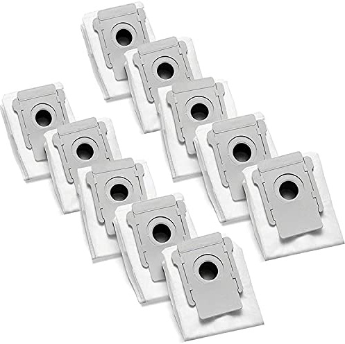 KGC Pack de 10 Bolsas de Aspiradora compatibles con iRobot Roomba i7 i7+ i3 i4 i6 j7 s9 Plus E5 E6 E7, Recambios compatibles con iRobot Roomba