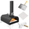 Pizza Oven, Forno Per Pizza A Pellet Di Legno Da 11 Pollici Esterno, Macchina Per Pizza Portatile, Con Pietra Per Pizza E Spatola Per Pizza