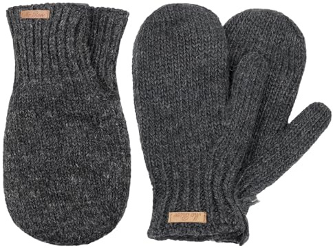 McRon Set Partnerhandschuh Valentin + Fäustlinge Valerie (one size, Anthrazit)