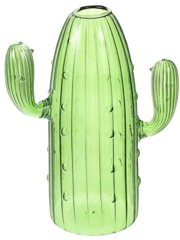 Alipis Kaktus Glasvase Hydroponische Pflanzenvase Kreative Blumenvase Für Wohn- Und Schlafzimmer Tischdekoration 6.10 Zoll Klare Dekorative Glasvase
