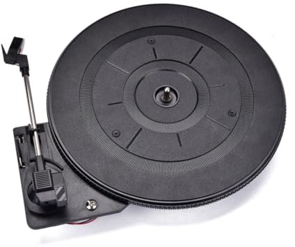 jojofuny Platine Vinyle Audio Vidéo Vintage De 28 Cm avec Stylet Et Matériau Plastique