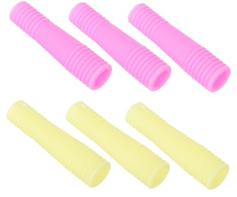 Gogogmee 6 Housses en Silicone pour Pinces à Épiler Protège-Pointes de Ciseaux Anti-Dérapantes Adaptées aux Soins Professionnels des Ongles