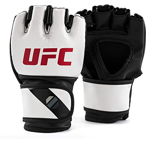UFC MMA Sparring-Handschuhe, 142 g, Weiß, Größe S/M