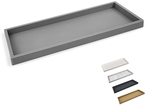 Spacewiser Silicone Countertop & Vanity Tray – 11.7” Bathroom Counter Tray