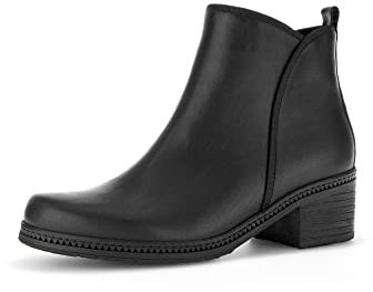 Gabor Damen Ankle Boots, Frauen Stiefeletten,Wechselfußbett,Best Fitting,uebergangsschuhe,uebergangsstiefel,gefüttert,schwarz,40 EU / 6.5 UK