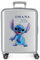 Handgepäckkoffer Disney 100 Stitch Grey, 40 x 55 x 20 cm, starres ABS, integriertes TSA-Schloss, 38,4 l, 2 kg, 4 Doppelrollen
