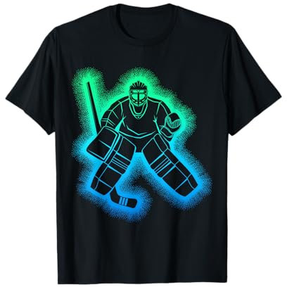 Eishockey Torwart Jungen Kinder Herren Eishockey T-Shirt