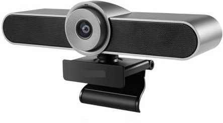Webbkamera, 8MP 4K webbkamera Ai Auto inramning på 2K 124 ° FOV USB Type-C med mikrofon och högtalare Live Broadcast Videosamtal Konferenswebb