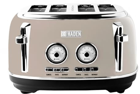 Haden Dorset Putty 4 Scheiben toaster, beige