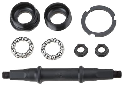 ECSiNG 1 Kit de Boîtier de Pédalier Et Axes 5S (14,8 Cm) pour La Plupart des Vélos Standards Compatible avec Les Plateaux de 68 X 110 Mm à 68 X 132 Mm