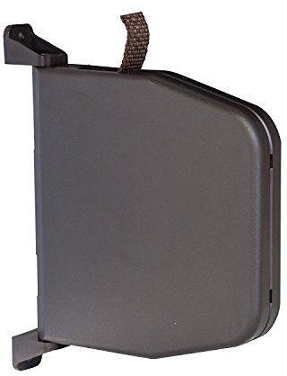 Gurtwickler Braun Aufputz mit Scharniersystem für Rolladen Gurt Aufschraubwickler schwenkbar Mini 14mm Gurtbreite für Rollladen Bayram® (Gurtwickler Braun ohne Gurt)